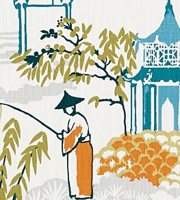 Pagoda Fabric by Clarke & Clarke Spice
