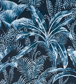 Majorelle Velvet Fabric by Clarke & Clarke Midnight