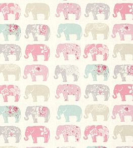 Elephants Fabric by Studio G Pastel