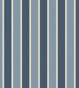 Classic Lines Wallpaper by Caselio Bleu Denim Or
