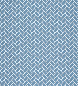 Cobblestone Fabric by Thibaut Cornflower