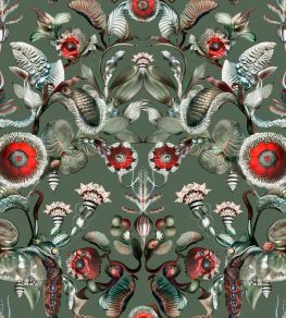 Coccinella Bella Wallpaper by Moooi Sage Green