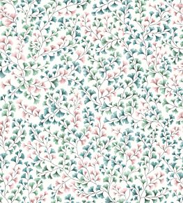 Maidenhair Wallpaper by Cole & Son Petrol, Blush & Mint