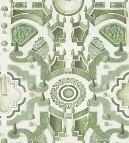 Topiary Wallpaper by Cole & Son Leaf Green
