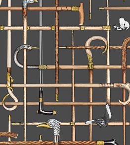 Bastoni Wallpaper by Cole & Son Charcoal