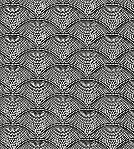 Feather Fan Fabric by Cole & Son Soot/Snow