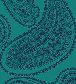 Rajapur Velvet Fabric by Cole & Son Viridian
