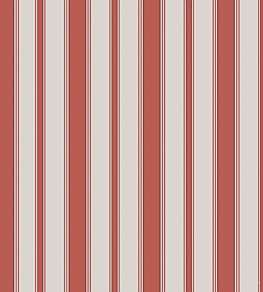 Cambridge Stripe Wallpaper by Cole & Son Red