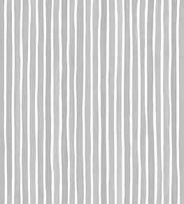 Croquet Stripe Wallpaper by Cole & Son Soft Grey