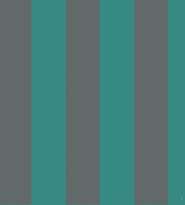 Glastonbury Stripe Wallpaper by Cole & Son Teal/Charcoal