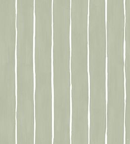 Marquee Stripe Wallpaper by Cole & Son Soft Olive