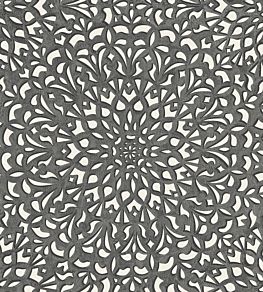 Medina Wallpaper by Cole & Son Soot/Snow