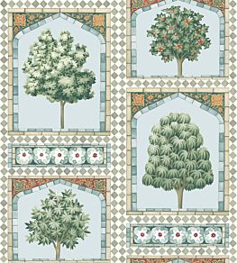 Sultans Palace Wallpaper by Cole & Son Blue/Duck Egg