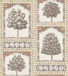 Sultans Palace Wallpaper by Cole & Son Gold/Spice