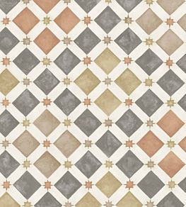 Zellige Wallpaper by Cole & Son Spice/Charcoal