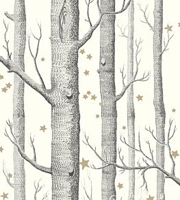 Woods & Stars Wallpaper by Cole & Son Black & White