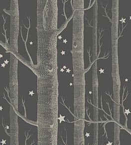 Woods & Stars Wallpaper by Cole & Son Charcoal