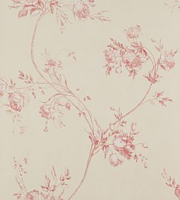 Darcy Wallpaper by Colefax and Fowler Red