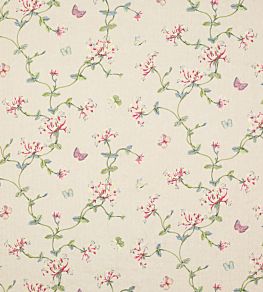 Honeysuckle Garden Fabric by Colefax and Fowler Red/Green