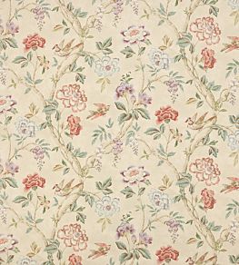 Leonora Fabric by Colefax And Fowler Coral/Sage