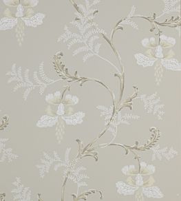 Bellflower Wallpaper by Colefax and Fowler Silver