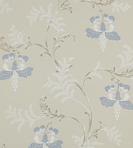 Bellflower Wallpaper by Colefax and Fowler Blue