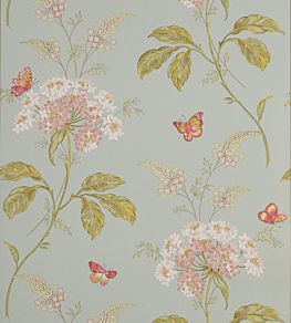 Messina Wallpaper by Colefax and Fowler Aqua