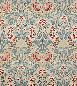 Acantha Fabric by Colefax And Fowler Tomato / Blue