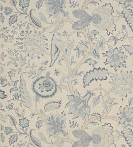 Ajmer Tree Fabric by Colefax And Fowler Blue