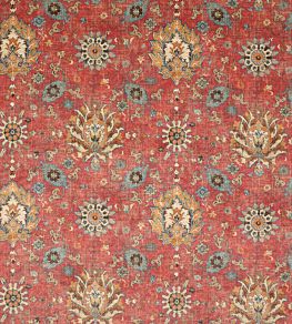 Jocasta Velvet Fabric by Colefax and Fowler Red