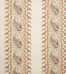 Esta Fabric by Colefax and Fowler Red/Forest