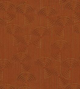 Colimacon Fabric by Casamance Orange Brulee