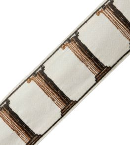 Colonna Embroidered Border Trimming by Samuel & Sons Carrara