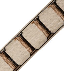 Colonna Embroidered Border Trimming by Samuel & Sons Pietra