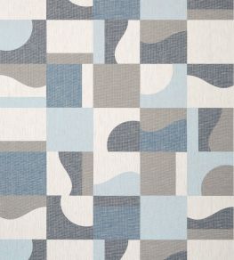 Coloured Blocks Wallpaper by Thibaut Blue
