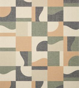 Coloured Blocks Wallpaper by Thibaut Green