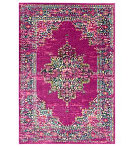 Colt Medallion Rug by Asiatic Fuchsia