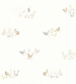 Companions Of The Farm Wallpaper by Casadeco Naturel
