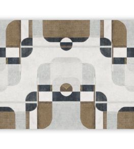 Conrad Mural by Casadeco Gris Duvet / Encre