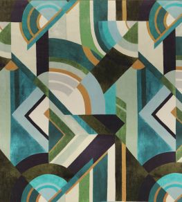 Convexe Fabric by Casamance Emeraude