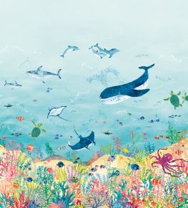 Coral Kingdom Mural by Villa Nova Blue