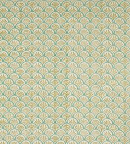 Coralli Fabric by Jane Churchill Lime/Teal