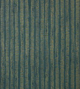 Cork Forest Wallpaper by Thibaut Peacock Blue