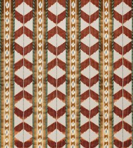 Cornaro Fabric by Osborne & Little Terracotta/Amber
