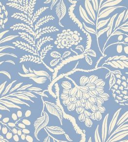 Cornucopia Wallpaper by Langelid Von Bromssen Sky Blue