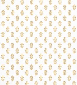 Corwin Fabric by Thibaut Gold on White