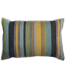 Costa Nova Cushion 40 x 60cm by Casamance Celadon Moutarde