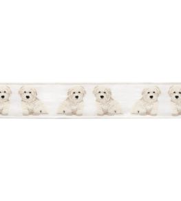 Coton De Tulear Border Trimming by Samuel & Sons Cream