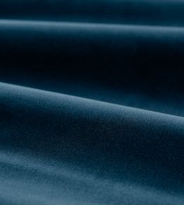 Cotton Velvet Performance Fabric by Zoffany Mazarine Blue