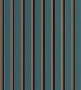 Country Club Wallpaper by Casadeco Bleu Paon